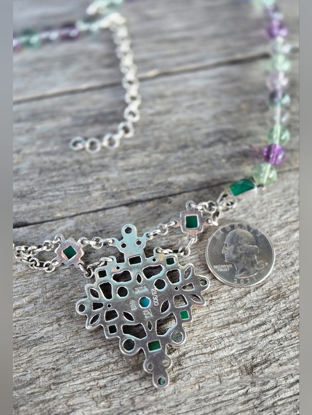 Nicky Butler RAJ COLLECTION LIMITED EDITION 925 Sterling Silver Necklace 63 gram - Picture 11 of 16
